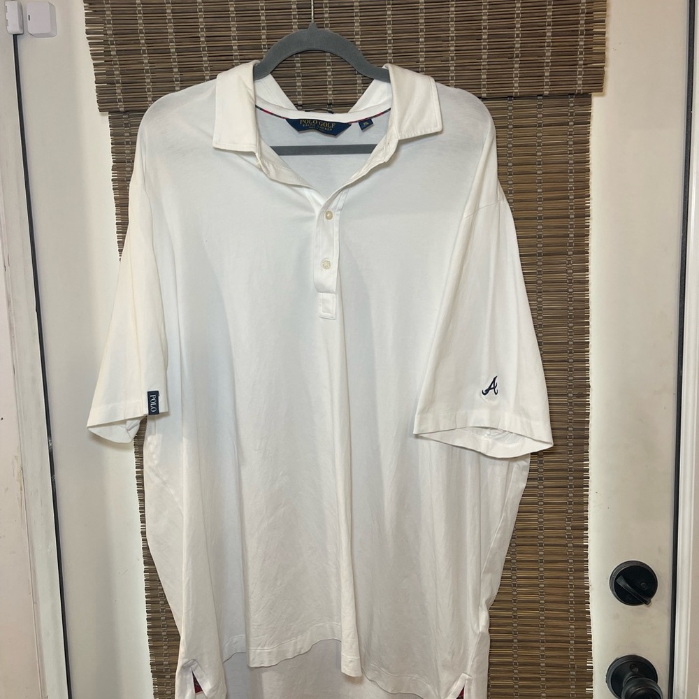 White Polo Golf- Atlanta Braves